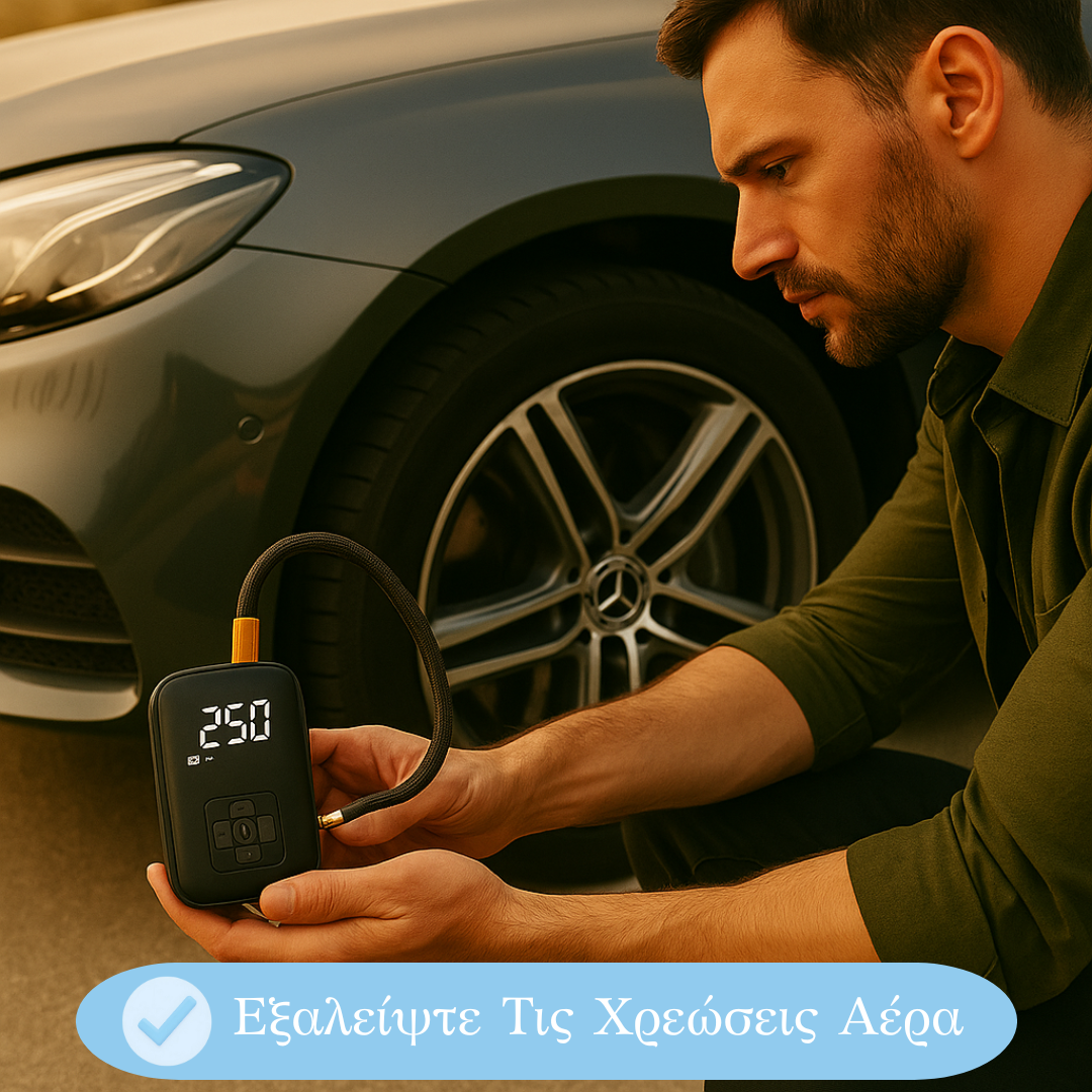 Ασύρματο Φουσκωτήρι Ελαστικών