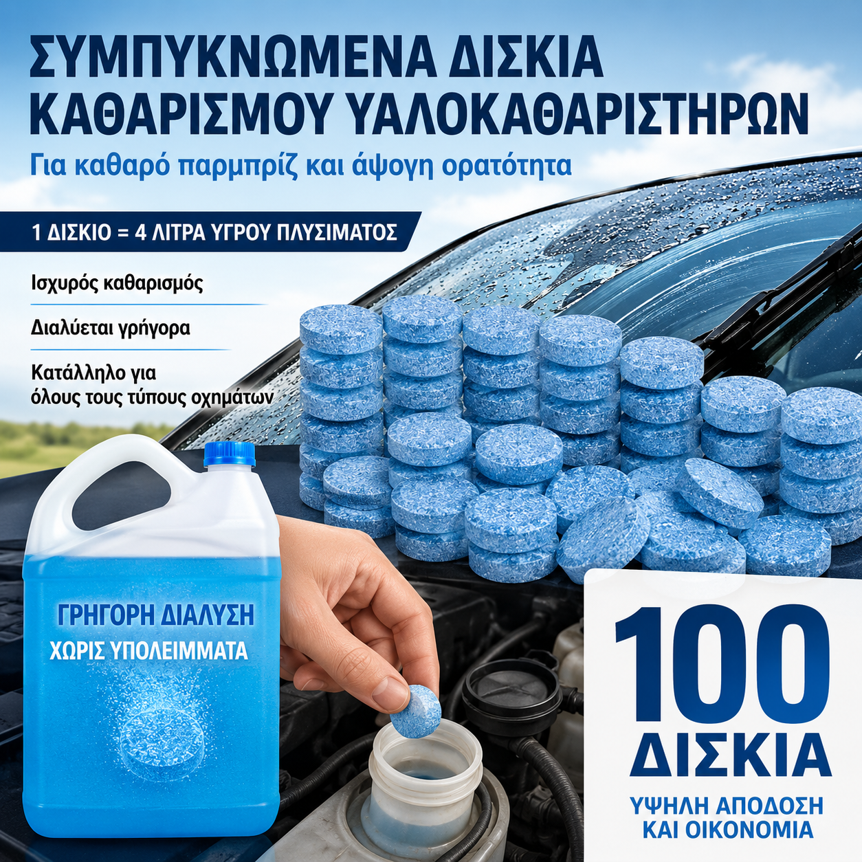 Δισκία Καθαρισμού Υαλοκαθαριστήρων