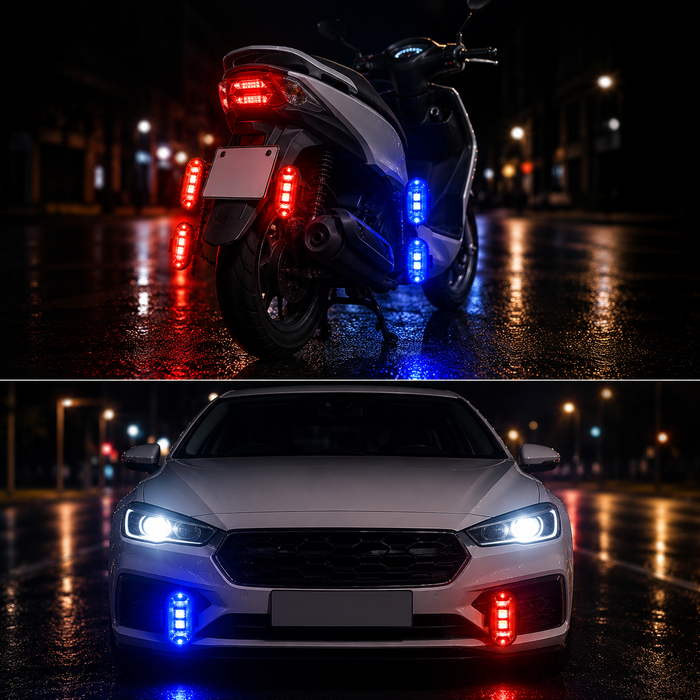 Ασύρματα LED Strobe Φώτα με Τηλεχειριστήριο